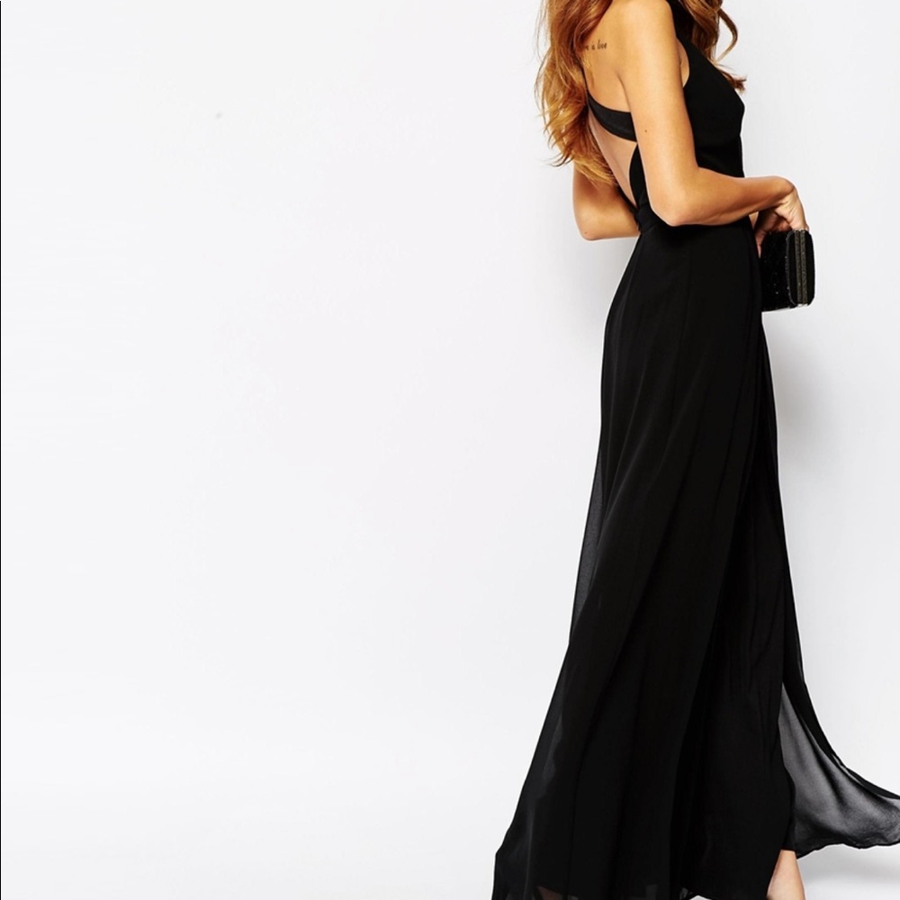 Warehouse Cross Back maxi dress